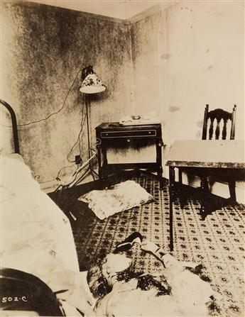 WEEGEE [ARTHUR FELLIG] (1899-1968) (attributed to) A group of 9 crime-scene photographs from the early part of Weegees career, includi